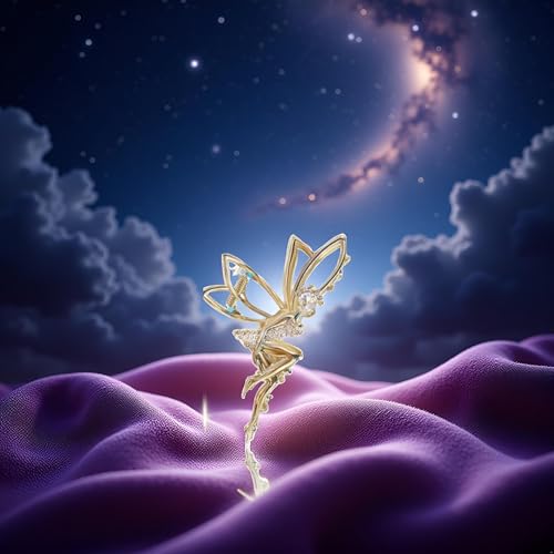 Rhinestone Metal Claw Clip Gold Crystal Fairy Hair Claw for Thick Hair