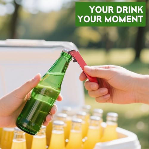 Aluminum Alloy Bottle Opener Keychain 6-Pack Pocket Beer Bar Tool Set
