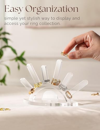 Evil Eye Acrylic Ring Holder - Compact Jewelry Display Stand