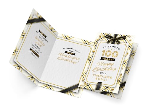 100th Birthday Card - Eco-Friendly, Premium Card Stock, Made in USA