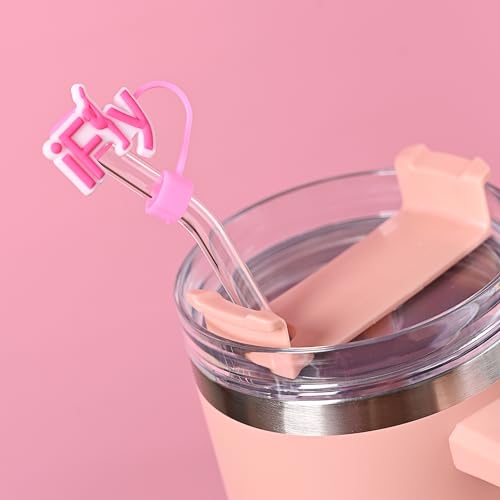 10-Pack Cheerleading Straw Covers for 30 & 40 Oz Tumblers