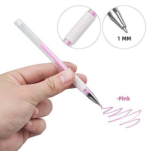 TEONEI Eyebrow Microblading Skin Marker Pen Mapping Tool Pink
