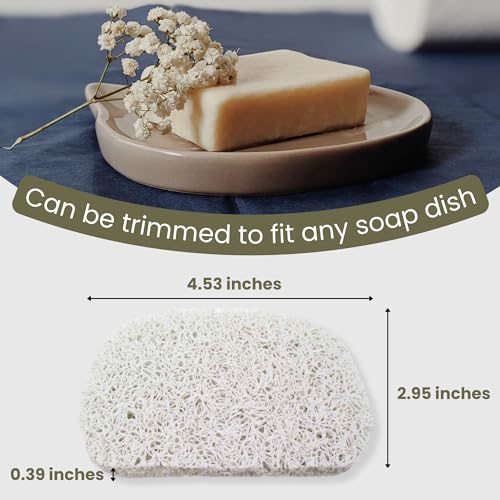 Gadgetime USA Soap Saver Pad - 6 Pack Non-Slip Soap Dish