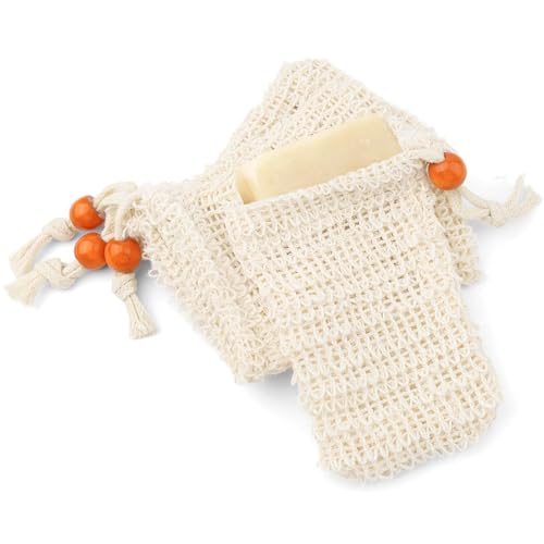 Sisal Soap Saver Bag 4Pcs - Natural Exfoliating Soap Pouch