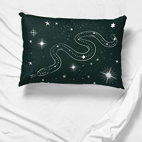 Slytherin Kids Pillowcase - Reversible Green Microfiber
