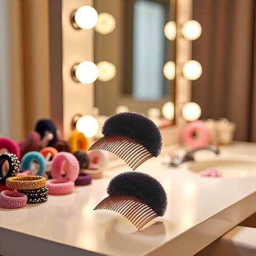 Hair Styling Accessories Set with Foam Bun Maker and Braid Clips