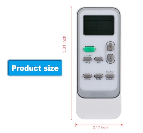 AULCMEET DG11J1-99 Replacement Remote for Hisense Portable Air Conditioner