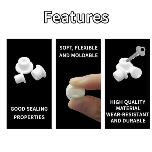 21-Piece Silicone Salt and Pepper Stoppers Set - 7 Sizes