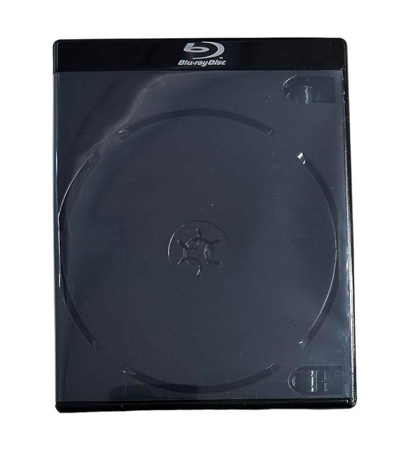 Black 12.5mm Double Blu-Ray Case for CD/DVD Storage - MediaPack4All