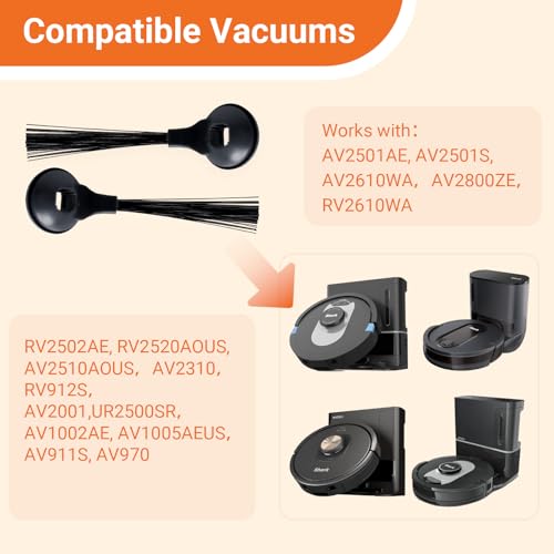 Side Brush Replacement Kit for Shark AI Robot Vacuums, 10-Pack