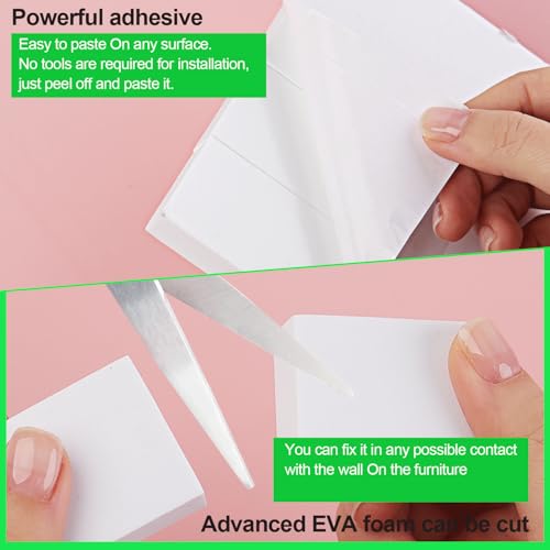 15mm EVA Foam Headboard Stoppers - 20 Pack Wall Protectors