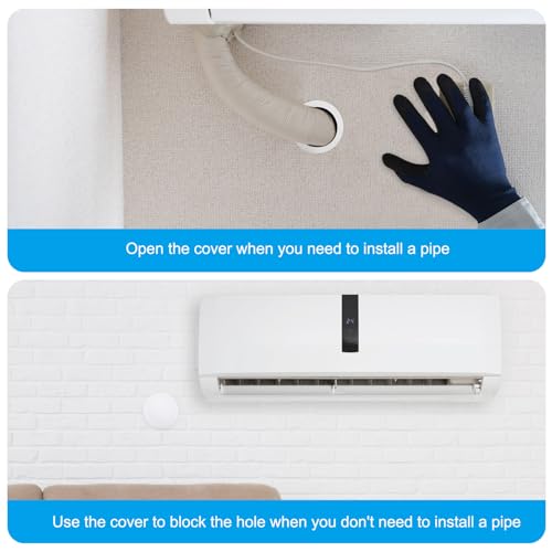 PATIKIL Air Conditioning Wall Hole Cover – 2Pcs Plug for 1.6"-1.9" Holes