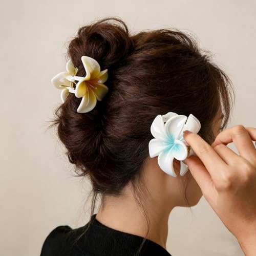 RULLZ 16 Pcs Hair Claw Clips Set, Summer Shell & Floral Jaw Clips