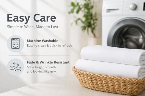 EVOLIVE Ultra-Soft Microfiber Pillowcases Set of 2 - 20"x30" White