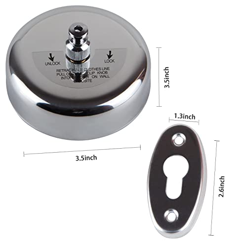 Retractable Clothesline - Durable 304 Stainless Steel for Indoor & Outdoor Use