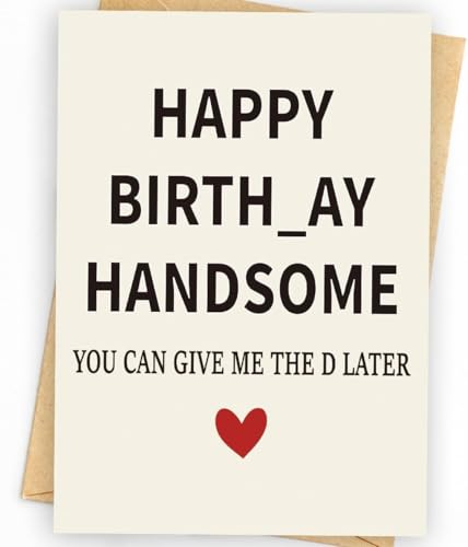 Funny Birthday Card for Husband - Unique Gift from Wife
