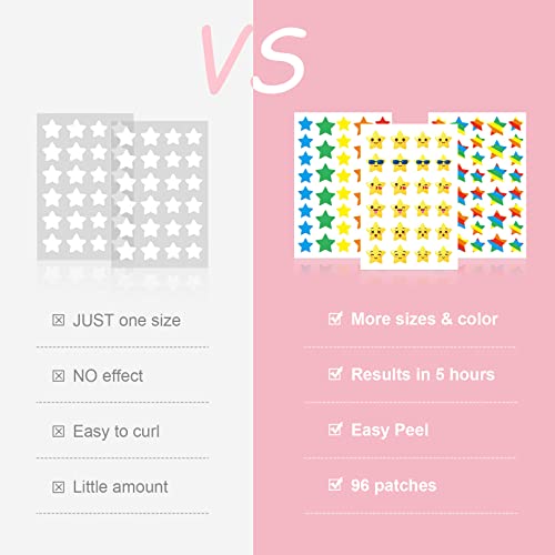 Star Pimple Patches 96 Pcs - Hydrocolloid Acne Spot Treatment Cover