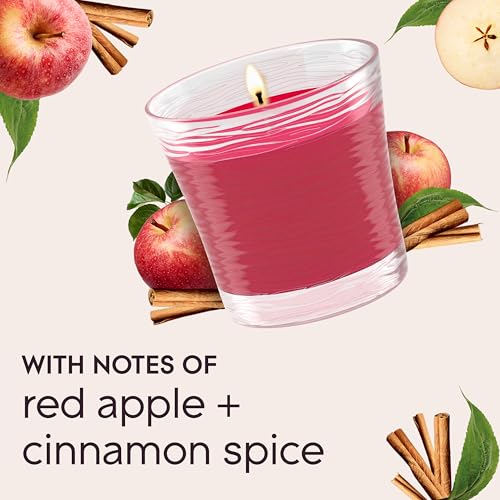 Glade Apple Cinnamon Scented Candle Jar - 4.08 Oz, 3 Count
