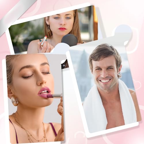 ElevateTech Pocket Mirror 3 Pcs Unbreakable Stainless Steel Credit Card Compact