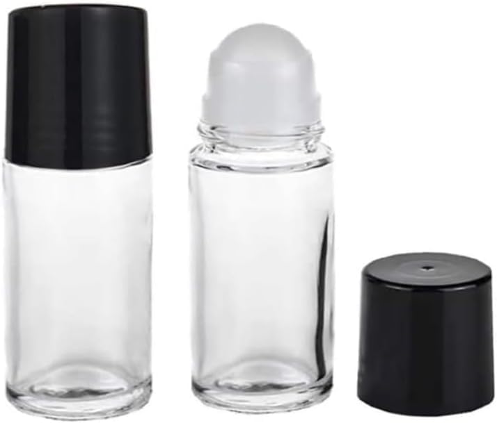 PurYupearl 30ML Glass Essential Oil Roller Bottles 2 Pcs