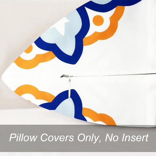 RYSMIYOU Boho Floral Throw Pillow Covers 16x16 Set of 2 Dahlia
