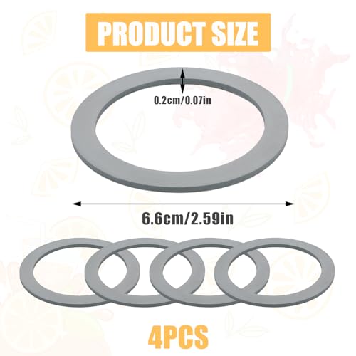 4-Pack Oster Blender Gasket Replacement O-Ring - Rubber Seal