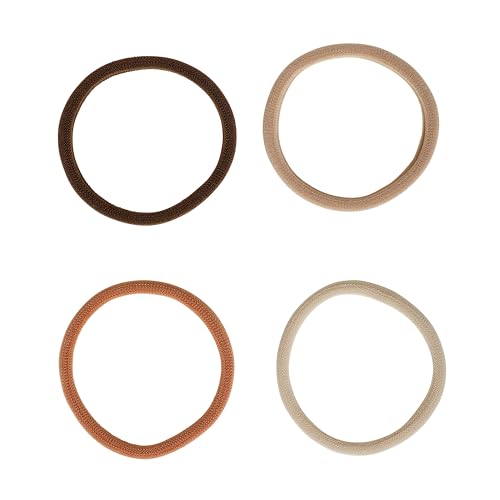 Goody Ouchless Sweater Hair Ties for Thick Hair, 8 Count Warm Tones