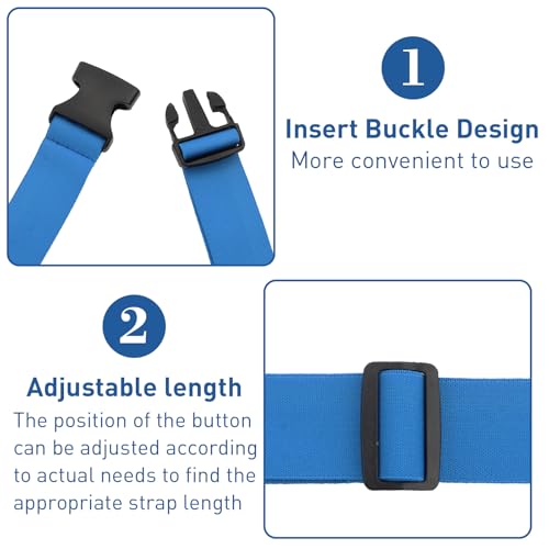Adjustable Towel Band with Buckle - 2 Pack Beach Chair Clips