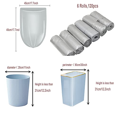 YYaaloa 4 Gallon Small Trash Bags - 120 Count Leak-Proof Waste Bin Liners