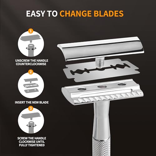 Gearhub Double Edge Safety Razor Blades 10 Count - Stainless Steel