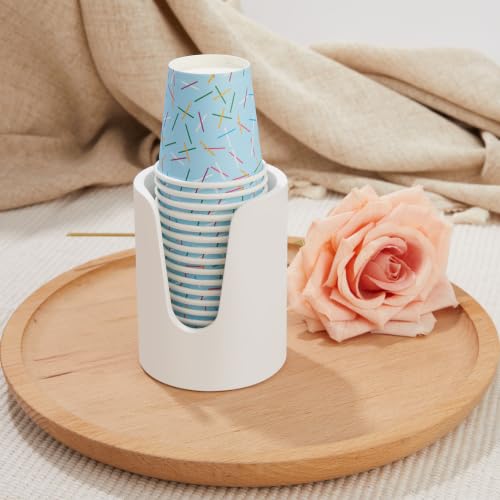 Diatomaceous Earth Bathroom Cup Dispenser - 3oz Holder for Counter