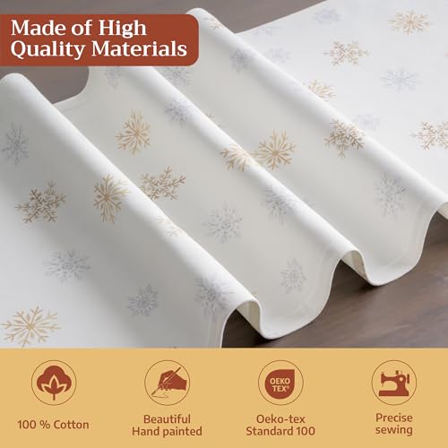 Deer in the Woods Table Runner 14.5 x 108 Inches - 100% Cotton, Fall & Holiday Decor