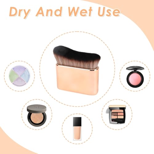 Rose Gold Self Tanning Brush - Dense Kabuki Body Blending Tool