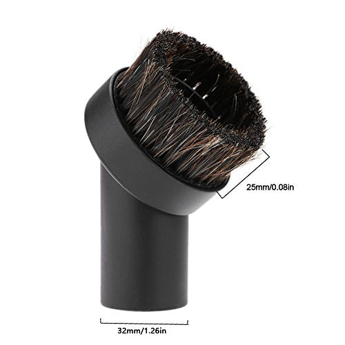Delaman 32mm Round Dust Brush - Vacuum Cleaner Accessory for Small Spaces
