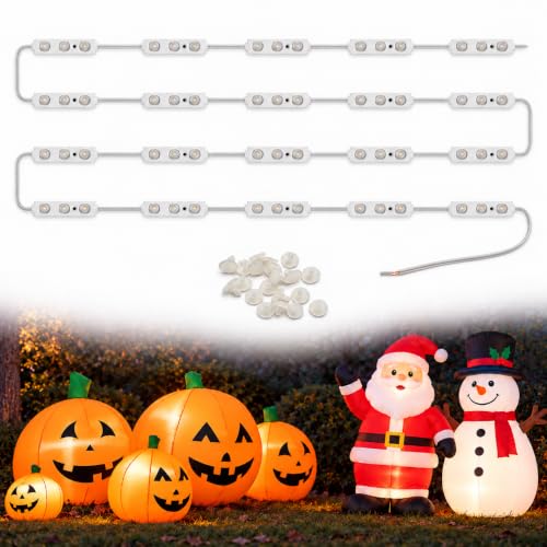 12V White LED Replacement Lights for Inflatable Decorations - 20 Modules