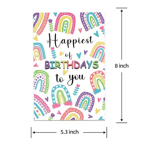 Funny Rainbow Birthday Card for Best Friend or Sister