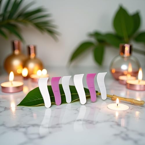 ZLmoue 6 Pcs Reusable Non-Stick Hair Wax Applicator Spatulas