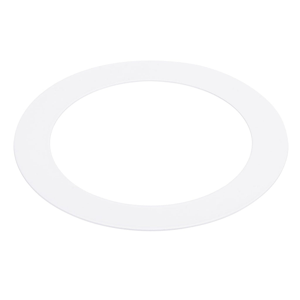 PATIKIL 4.25" ID 6.69" OD Light Trim Ring, White Goof Ring Matte Circular Light Cover Lighting Fixture for Ceiling Wall Recessed Can Downlights