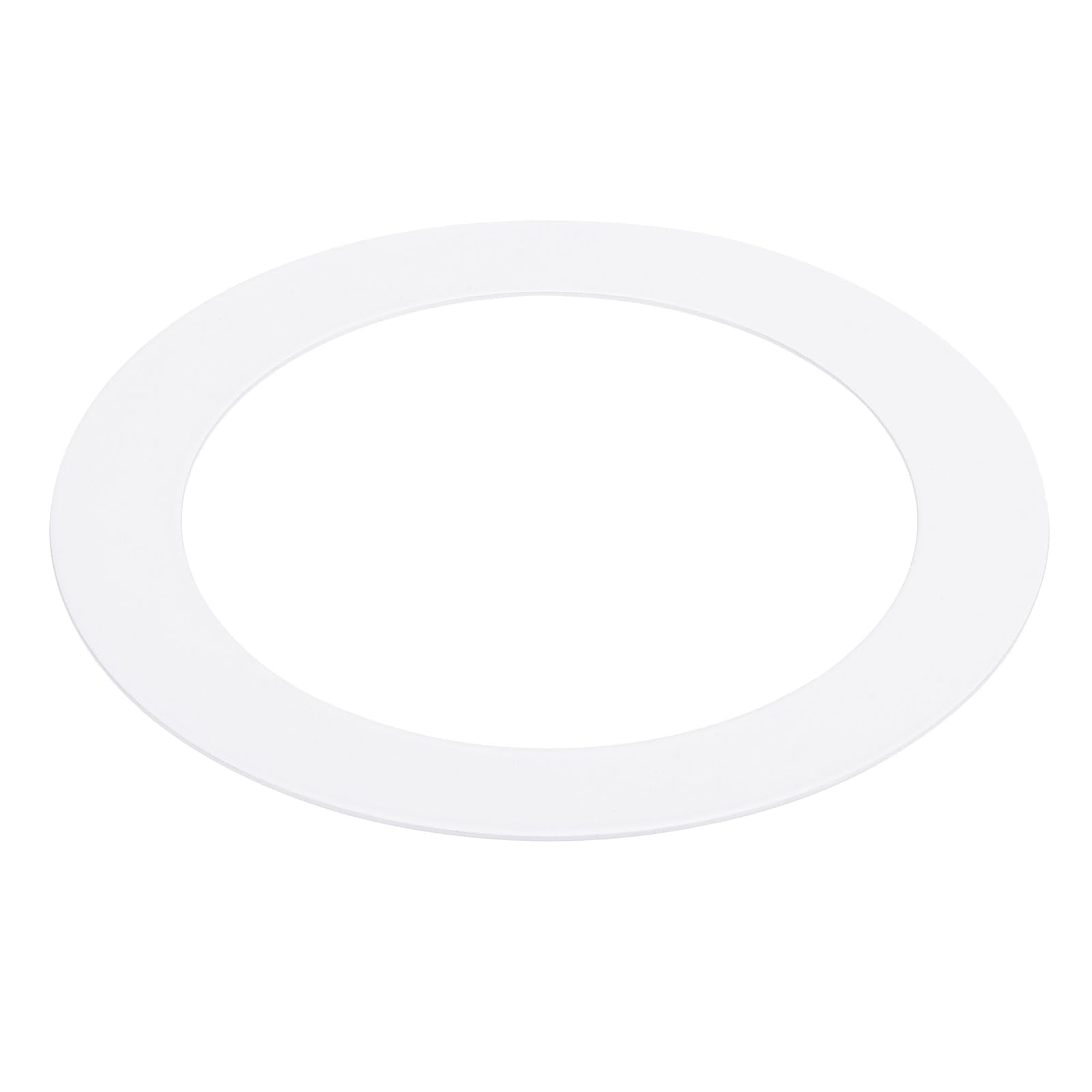 PATIKIL 4.25" ID 6.69" OD Light Trim Ring, White Goof Ring Matte Circular Light Cover Lighting Fixture for Ceiling Wall Recessed Can Downlights