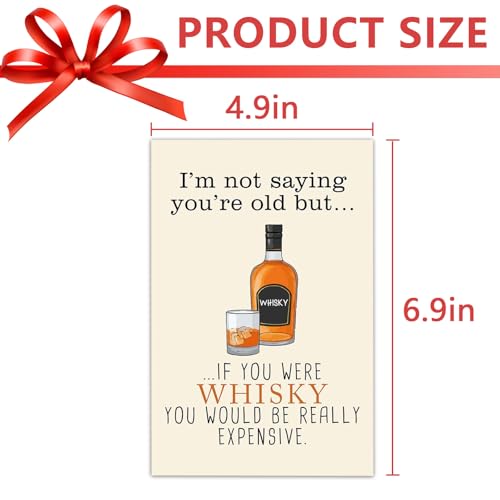 Funny Whiskey Birthday Card for Men - Perfect Gift for Him