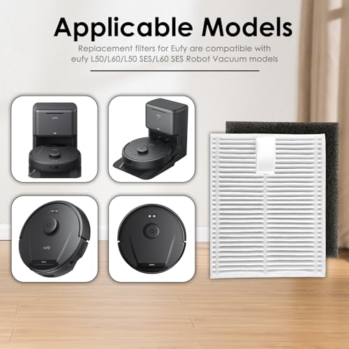 3-Pack HEPA & Foam Filters for Eufy L60/L50 Vacuum Cleaner