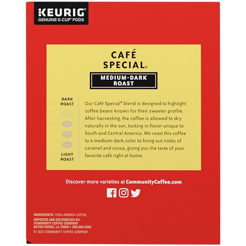 Community Coffee Café Special Medium-Dark Roast K-Cup Pods - 48 Count