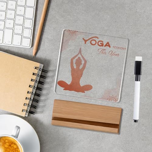 Funny Countdown Acrylic Sign for Yoga Lovers - Interactive Gift