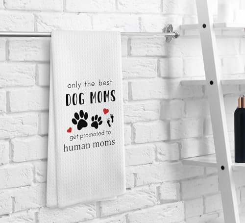 Promoted to Human Mom Towel, 16x24 Inch Soft Absorbent Decorative Gift