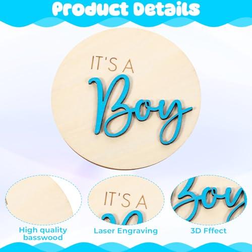It's a Boy Wooden Birth Announcement Sign - Personalized Baby Keepsake