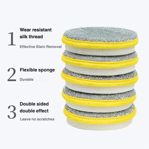 Double-Sided Dishwashing Sponge - Non-Scratch Kitchen Cleaning Tool