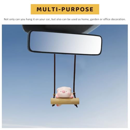 Cute Cow Rearview Mirror Hanging Ornament for Cars & SUVs