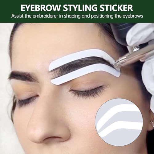 Disposable Eyebrow Stencil Tape Shaping Mapping Guides (12 Pairs)