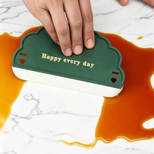 Mini Silicone Squeegees - 6 Pack Water Wiper Scrapers for Home