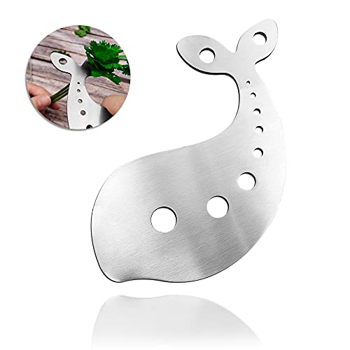 Stainless Steel Herb Stripper Tool with 10 Holes for Kitchen Use